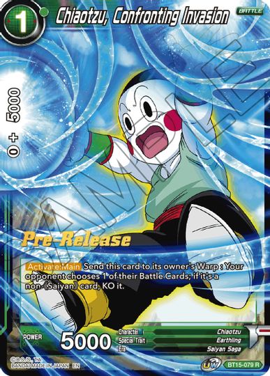 Chiaotzu, Confronting Invasion (BT15-079) [Saiyan Showdown Prerelease Promos] | Good Games Adelaide SA