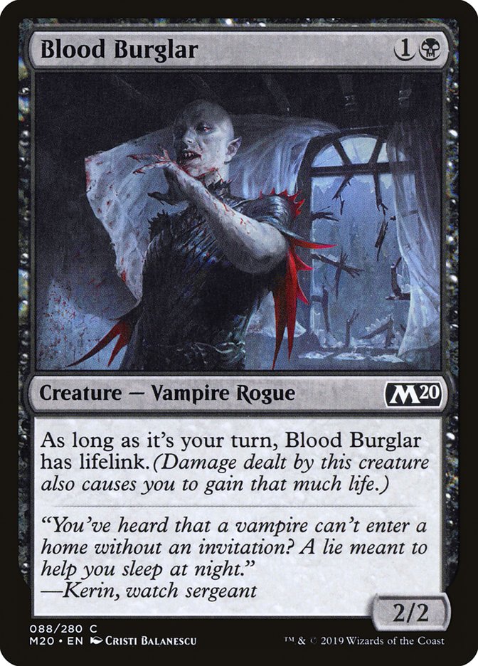 Blood Burglar [Core Set 2020] | Good Games Adelaide SA