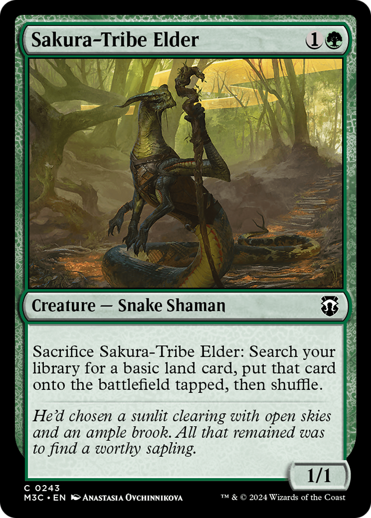 Sakura-Tribe Elder (Ripple Foil) [Modern Horizons 3 Commander] | Good Games Adelaide SA