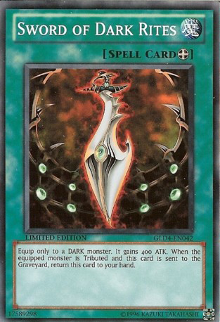 Sword of Dark Rites [GLD4-EN042] Common | Good Games Adelaide SA