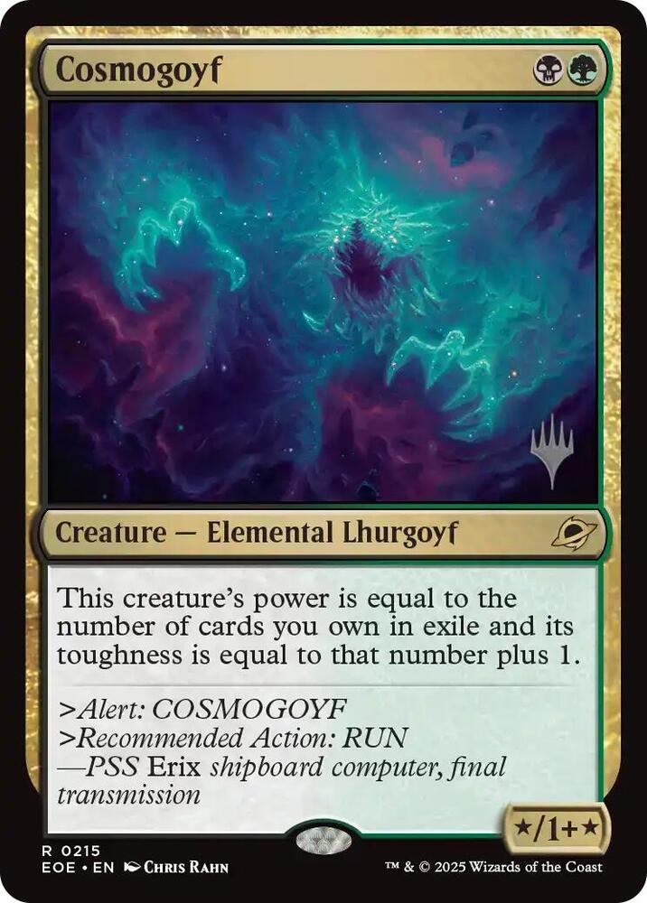 Cosmogoyf 215 (Promo Pack: Edge of Eternities)  - Foil | Good Games Adelaide SA