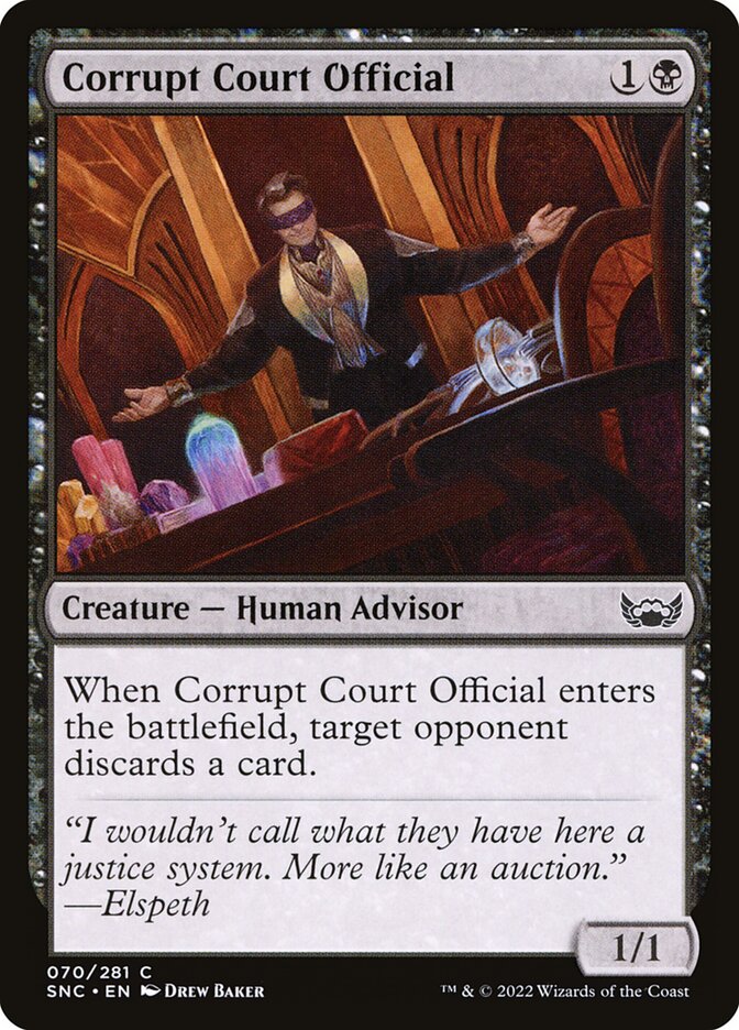 Corrupt Court Official 70 (Streets of New Capenna)  - Foil | Good Games Adelaide SA
