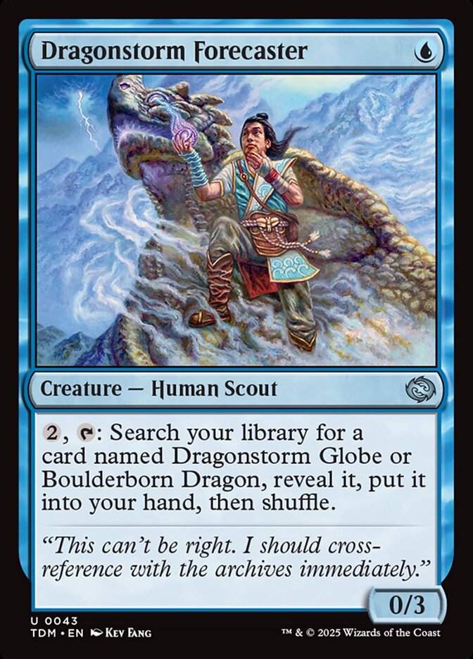 Dragonstorm Forecaster 43 (Tarkir: Dragonstorm)  - Foil | Good Games Adelaide SA