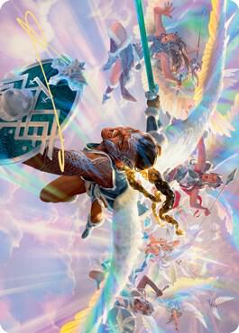 Starnheim Unleashed Art Card Gold Stamped Signature 8 (Art Series: Kaldheim)  | Good Games Adelaide SA