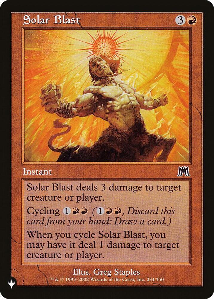 Solar Blast 234/350 (The List Reprints)  | Good Games Adelaide SA