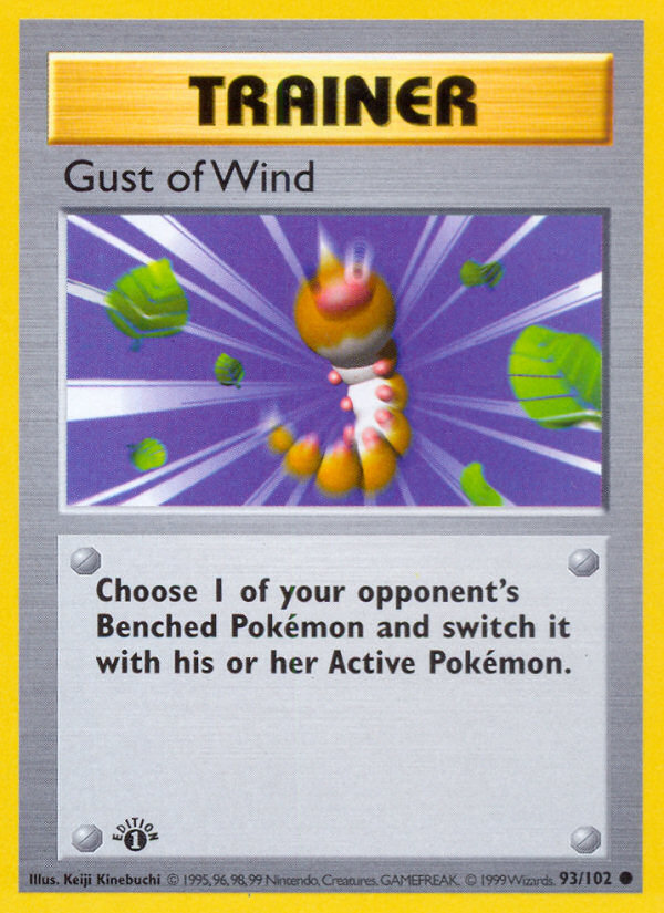 Gust of Wind (93/102) (Shadowless) [Base Set 1st Edition] | Good Games Adelaide SA