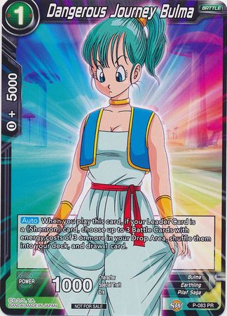 Dangerous Journey Bulma (P-083) [Promotion Cards] | Good Games Adelaide SA