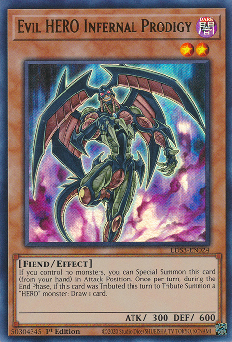 Evil HERO Infernal Prodigy [LDS3-EN024] Ultra Rare | Good Games Adelaide SA