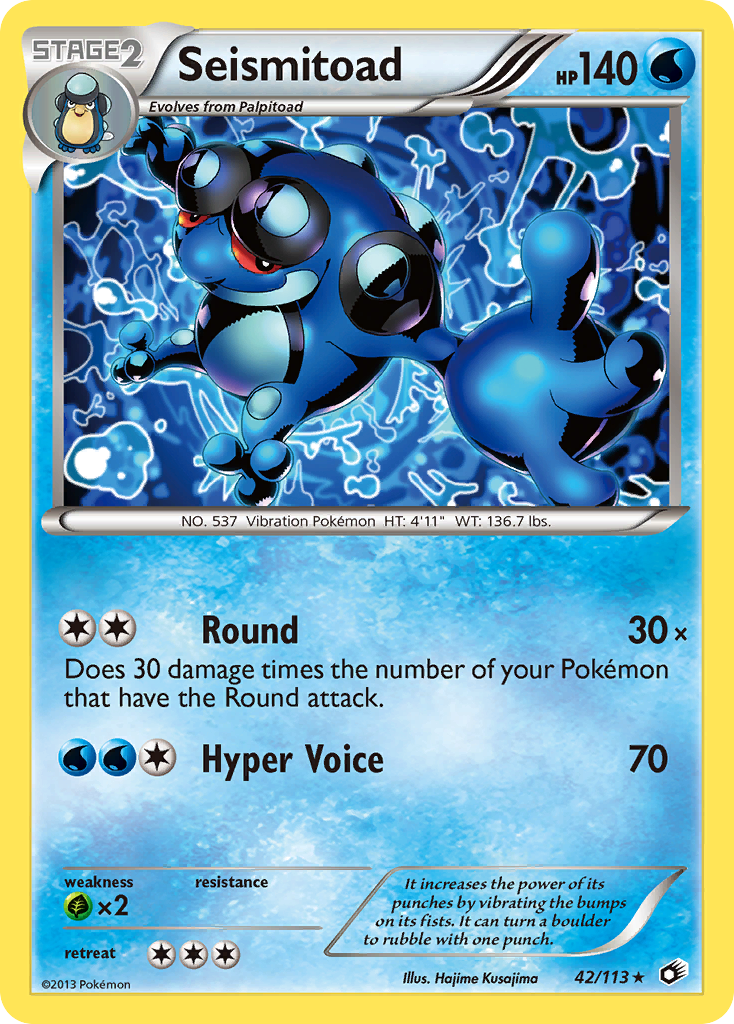 Seismitoad (42/113) [Black & White: Legendary Treasures] | Good Games Adelaide SA