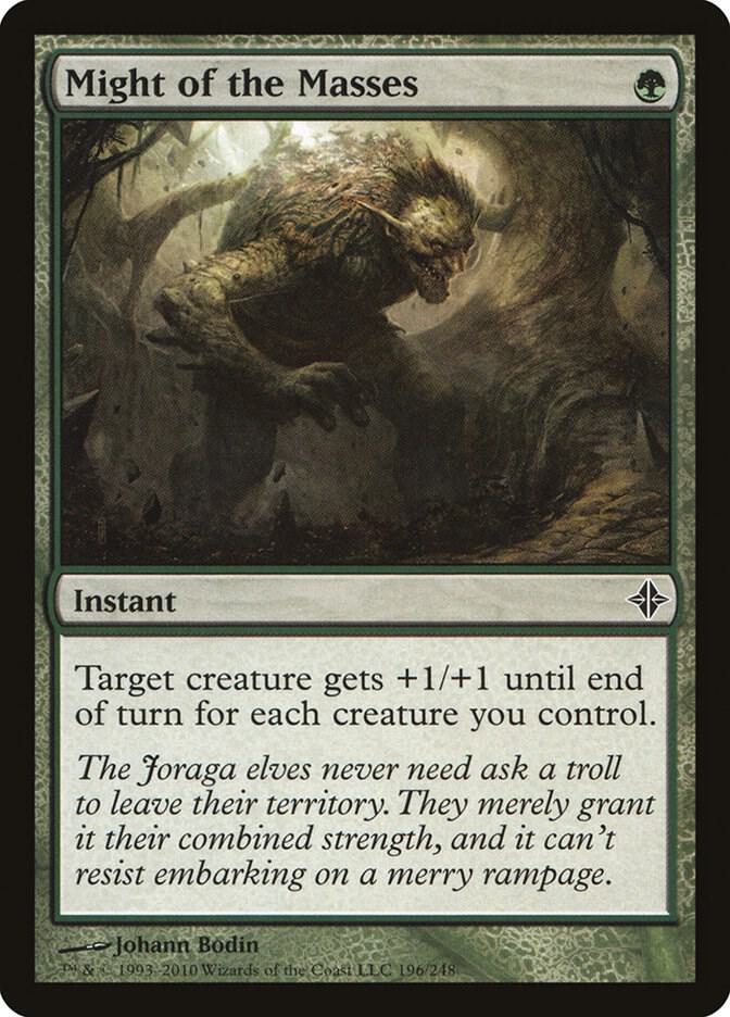 Might of the Masses 196 (Rise of the Eldrazi)  - Foil | Good Games Adelaide SA