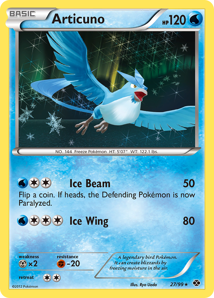 Articuno (27/99) [Black & White: Next Destinies] | Good Games Adelaide SA