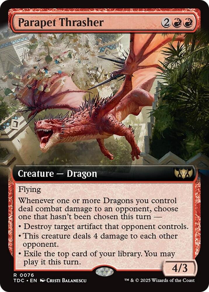 Parapet Thrasher 76 (Commander: Tarkir: Dragonstorm)  | Good Games Adelaide SA