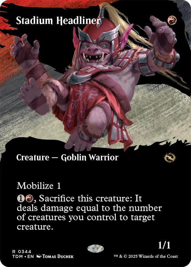 Stadium Headliner Borderless 344 (Tarkir: Dragonstorm)  - Foil | Good Games Adelaide SA