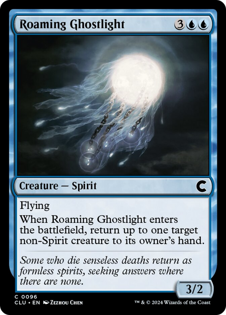 Roaming Ghostlight [Ravnica: Clue Edition] | Good Games Adelaide SA