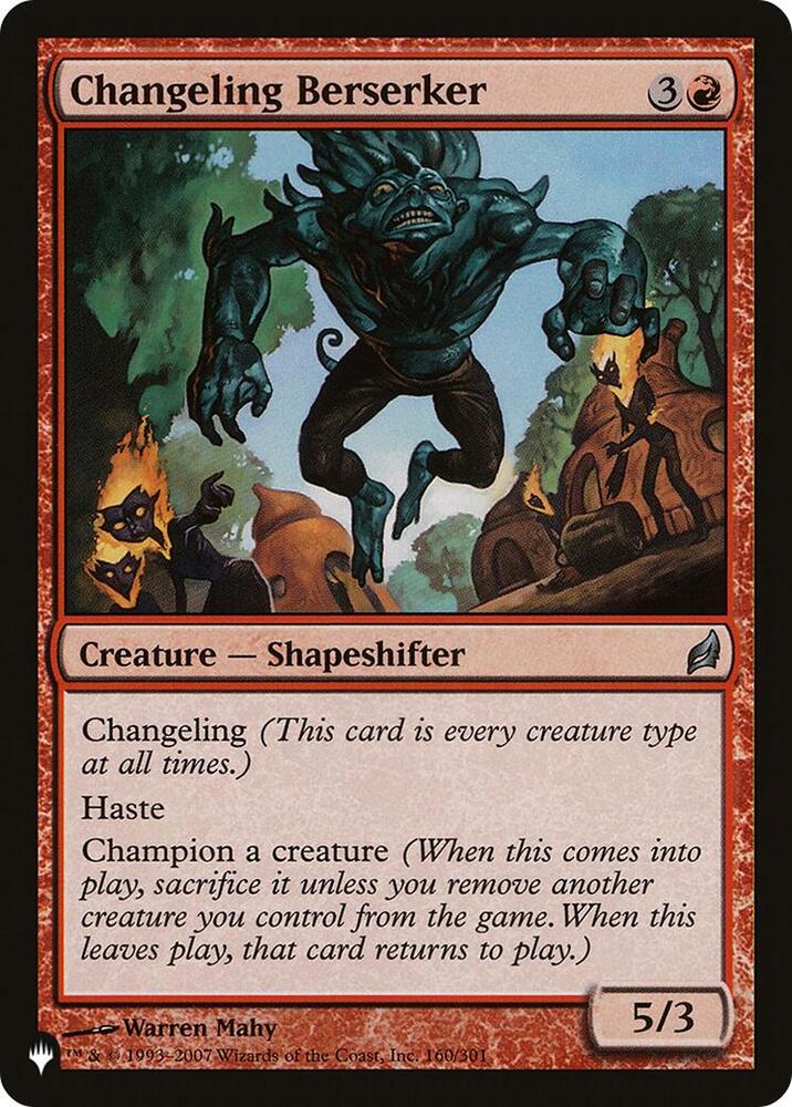 Changeling Berserker 160/301 (The List Reprints)  | Good Games Adelaide SA