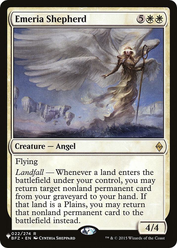 Emeria Shepherd 22 (The List Reprints)  - Foil | Good Games Adelaide SA