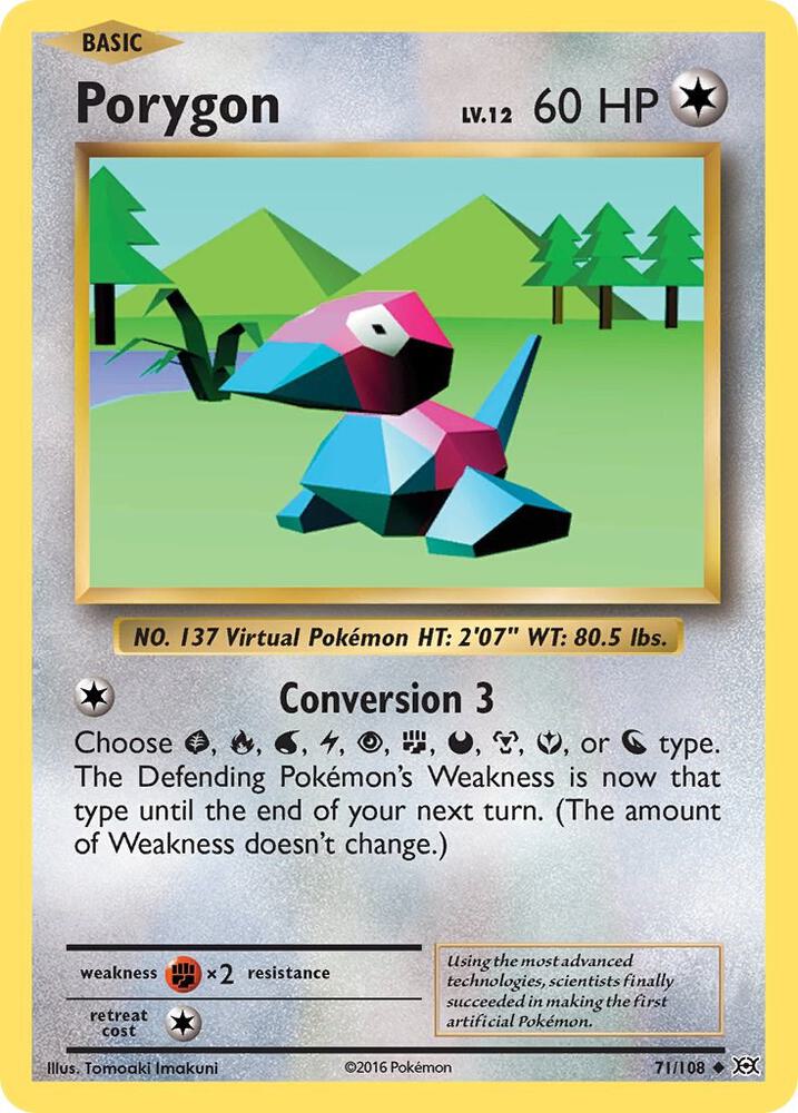 Porygon 71/108 (XY - Evolutions)  | Good Games Adelaide SA