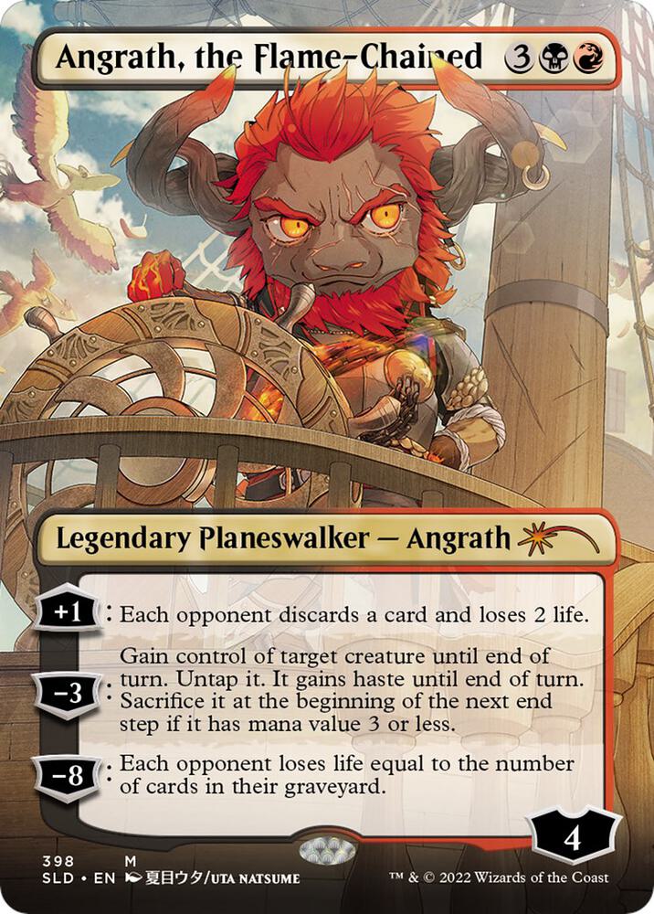 Angrath the Flame Chained Borderless 398 (Secret Lair Drop Series)  | Good Games Adelaide SA