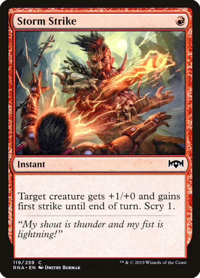 Storm Strike 119 (Ravnica Allegiance)  - Foil | Good Games Adelaide SA