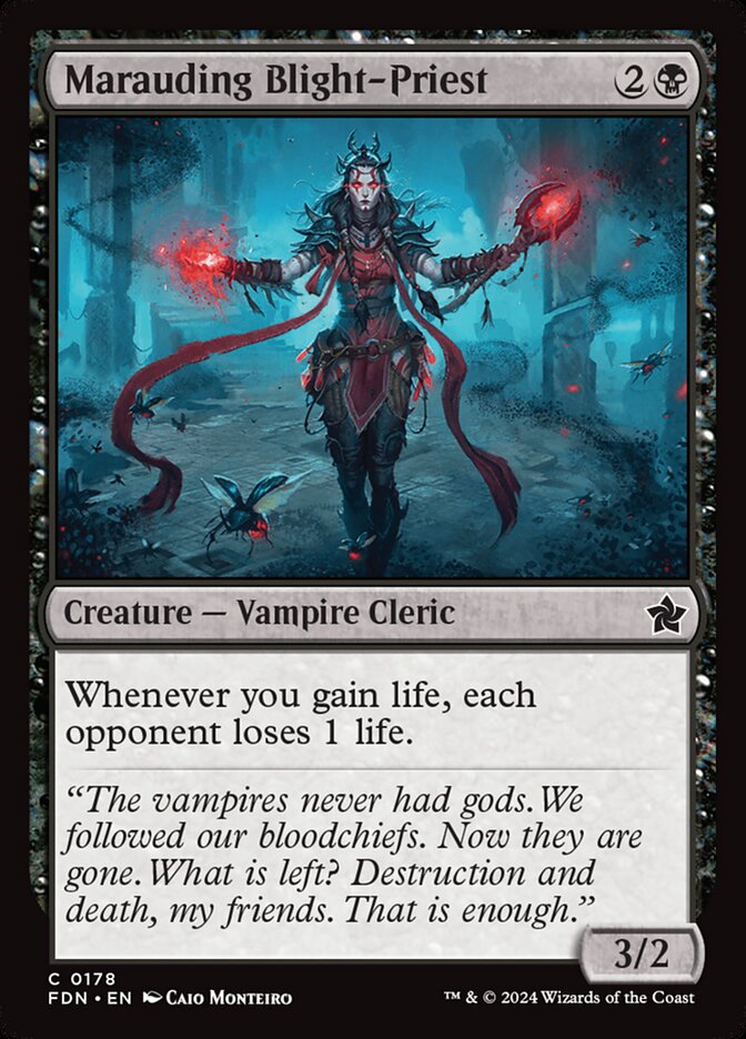 Marauding Blight Priest 178 (Foundations)  - Foil | Good Games Adelaide SA