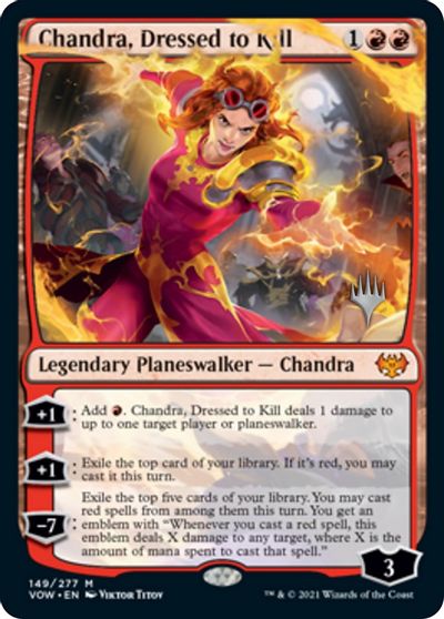 Chandra, Dressed to Kill (Promo Pack) [Innistrad: Crimson Vow Promos] | Good Games Adelaide SA