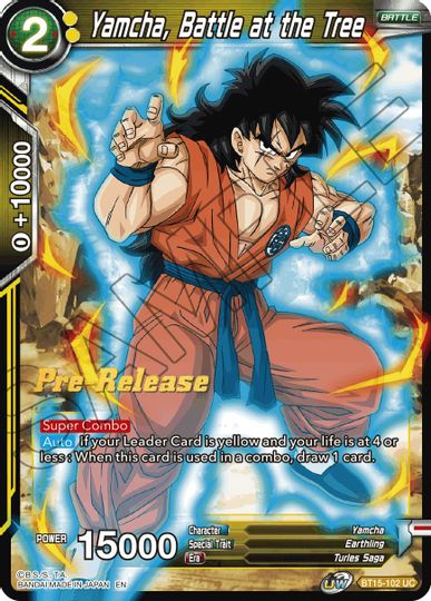 Yamcha, Battle at the Tree (BT15-102) [Saiyan Showdown Prerelease Promos] | Good Games Adelaide SA