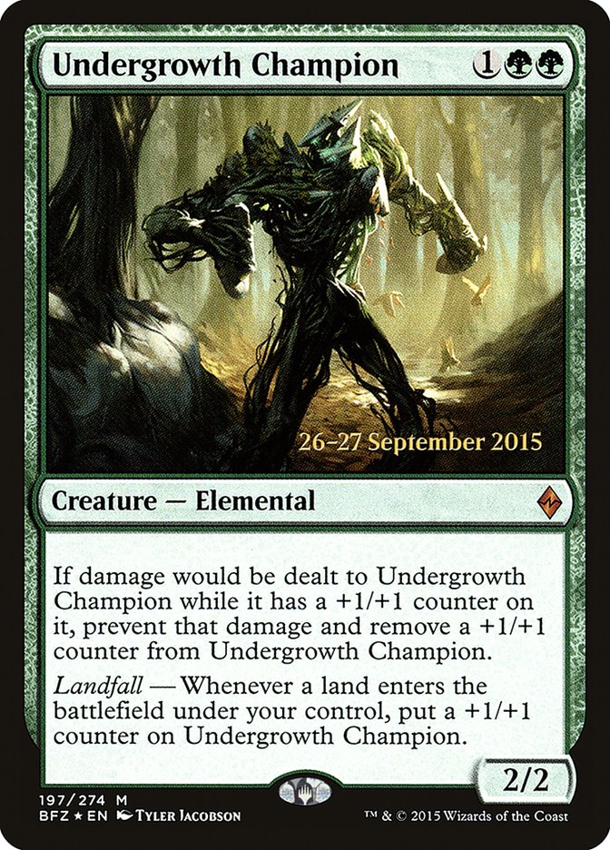 Undergrowth Champion [Battle for Zendikar Promos] | Good Games Adelaide SA