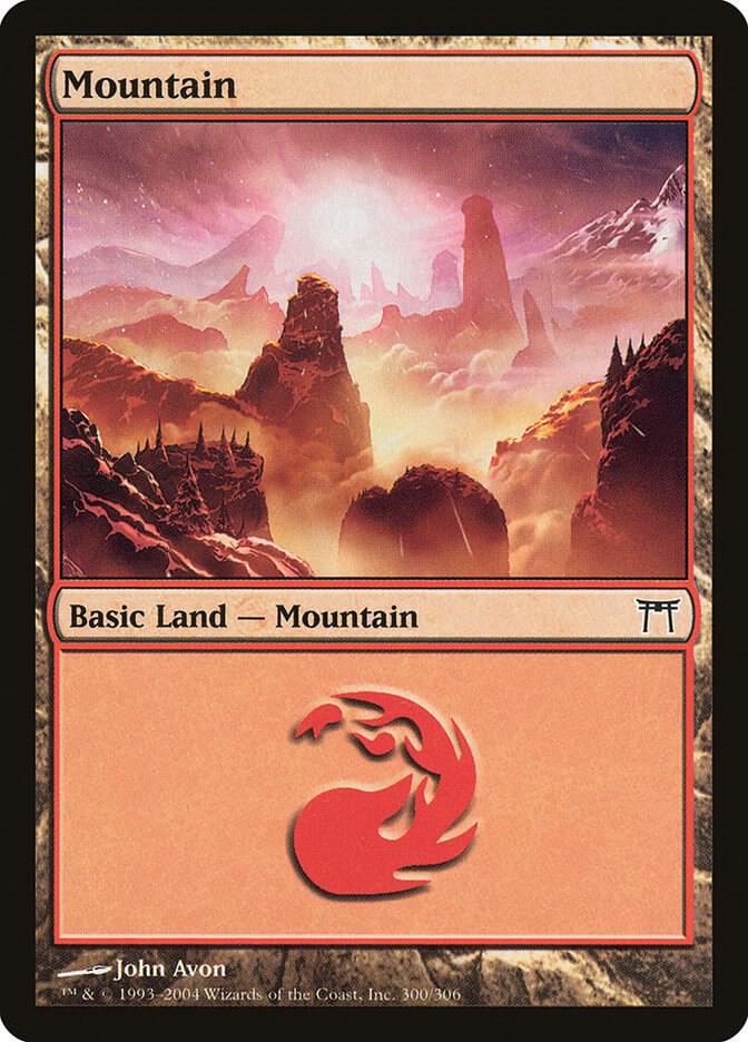 Mountain 300 (Champions of Kamigawa)  - Foil | Good Games Adelaide SA