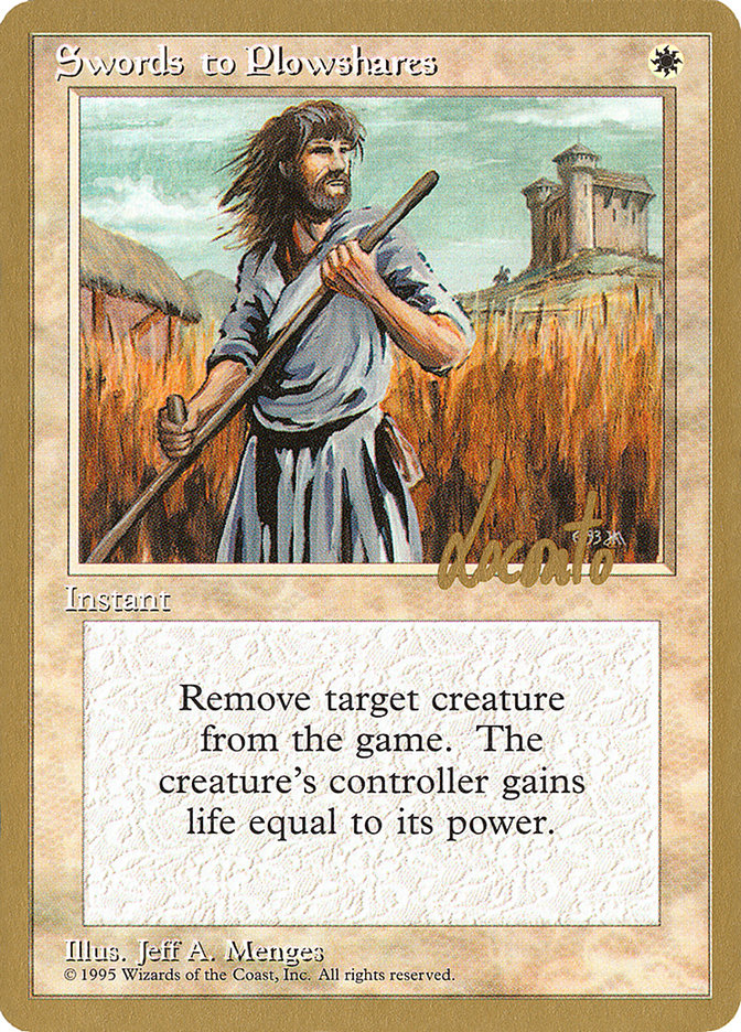 Swords to Plowshares (Michael Loconto) [Pro Tour Collector Set] | Good Games Adelaide SA