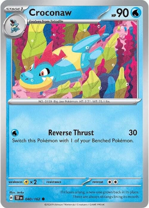 Croconaw 040/162 (SV05: Temporal Forces)  - Reverse Holofoil | Good Games Adelaide SA