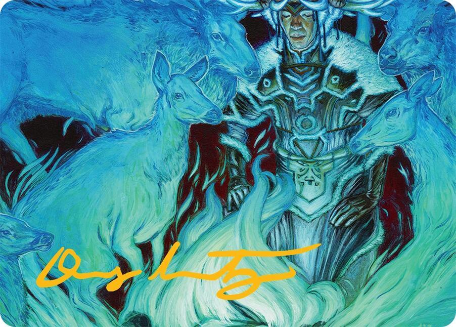 Unending Whisper Art Card 9 54 Gold Stamped Signature 9 (Art Series: Tarkir: Dragonstorm)  | Good Games Adelaide SA