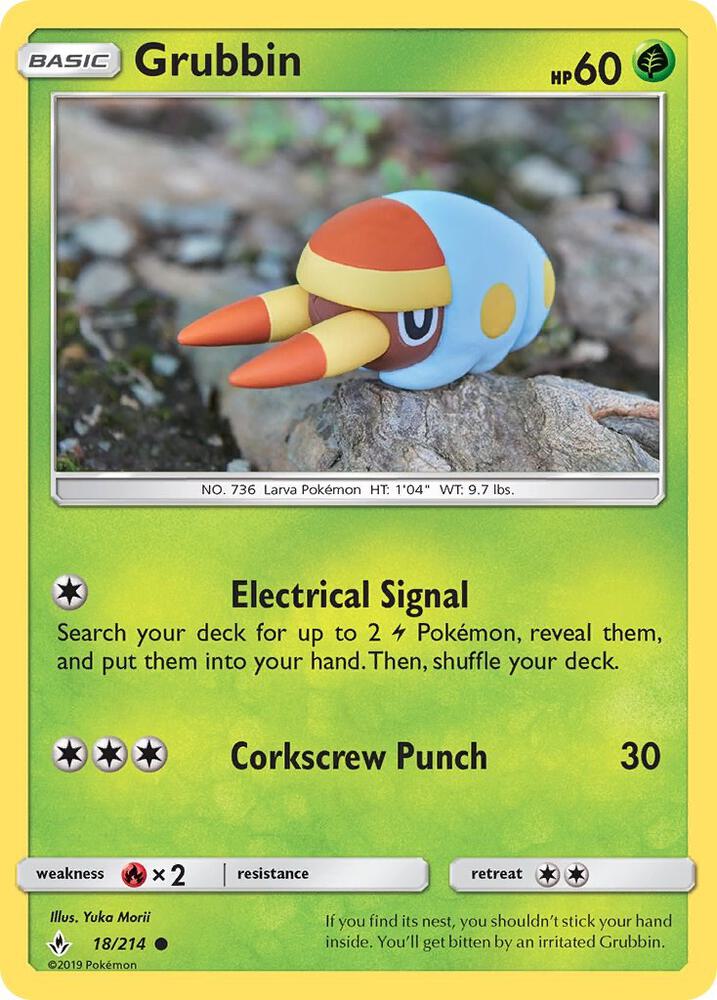 Grubbin 18/214 (SM - Unbroken Bonds)  | Good Games Adelaide SA