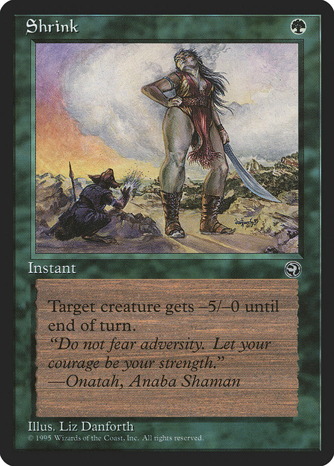 Shrink (Onatah Flavor Text) [Homelands] | Good Games Adelaide SA