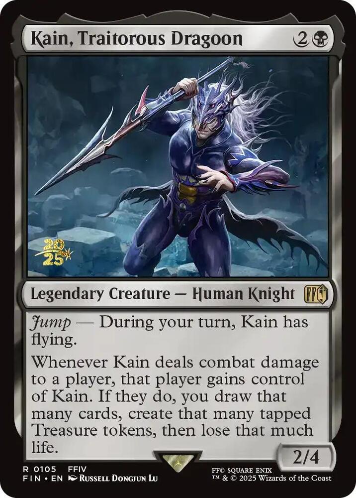Kain Traitorous Dragoon 105 (Prerelease Cards)  - Foil | Good Games Adelaide SA
