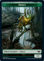 Insect // Treasure Double-sided Token [Innistrad: Crimson Vow Tokens] | Good Games Adelaide SA