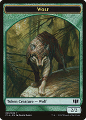 Treefolk // Wolf Double-sided Token [Commander 2014 Tokens] | Good Games Adelaide SA