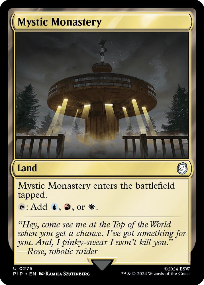 Mystic Monastery 275 (Universes Beyond: Fallout)  - Foil | Good Games Adelaide SA