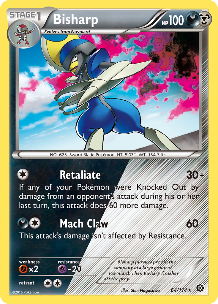 Bisharp (64/114) [XY: Steam Siege] | Good Games Adelaide SA