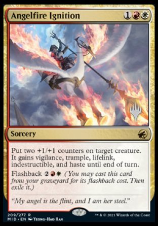 Angelfire Ignition (Promo Pack) [Innistrad: Midnight Hunt Promos] | Good Games Adelaide SA