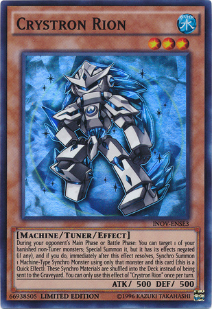Crystron Rion [INOV-ENSE3] Super Rare | Good Games Adelaide SA