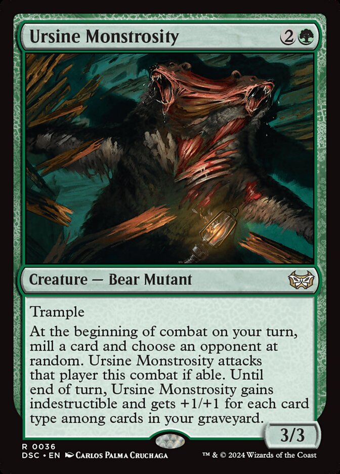 Ursine Monstrosity 36 (Commander: Duskmourn: House of Horror)  | Good Games Adelaide SA