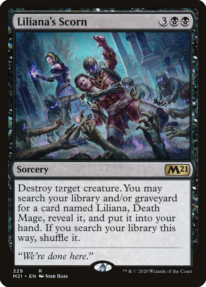 Liliana's Scorn 329 (Core Set 2021)  | Good Games Adelaide SA