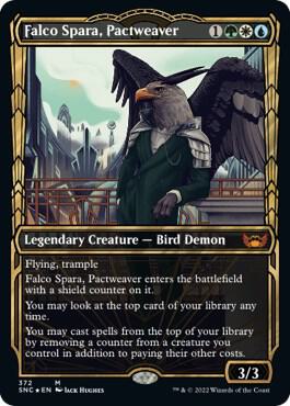 Falco Spara Pactweaver Gilded Foil 372 (Streets of New Capenna)  - Foil | Good Games Adelaide SA