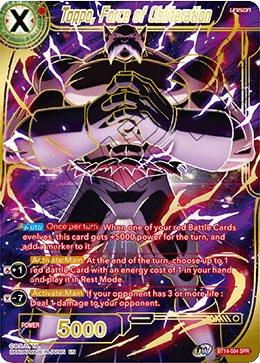 Toppo, Force of Obliteration (SPR) (BT14-004) [Cross Spirits] | Good Games Adelaide SA