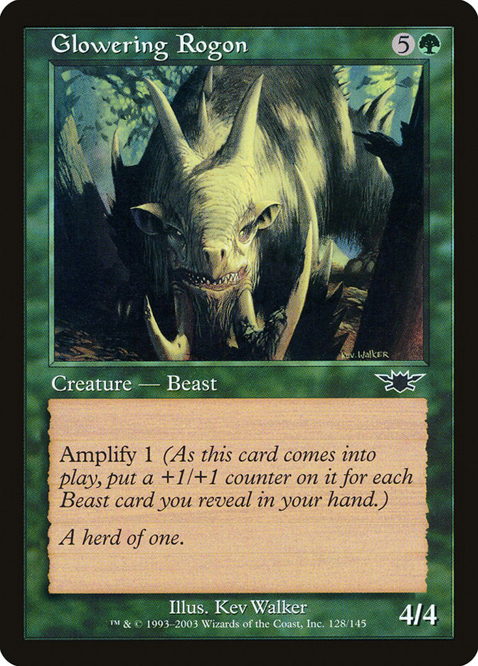 Glowering Rogon 128 (Legions)  - Foil | Good Games Adelaide SA