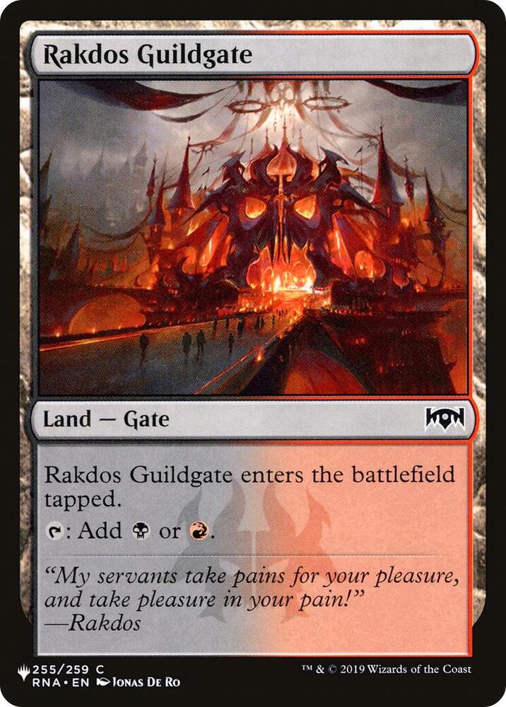 Rakdos Guildgate 255 255/259 (The List Reprints)  | Good Games Adelaide SA