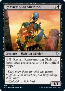 Reassembling Skeleton 109 (Commander: Adventures in the Forgotten Realms)  | Good Games Adelaide SA