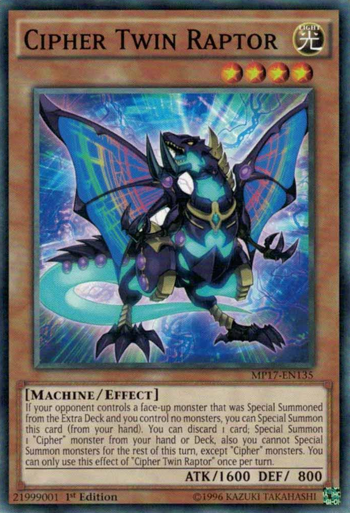 Cipher Twin Raptor [MP17-EN135] Common | Good Games Adelaide SA