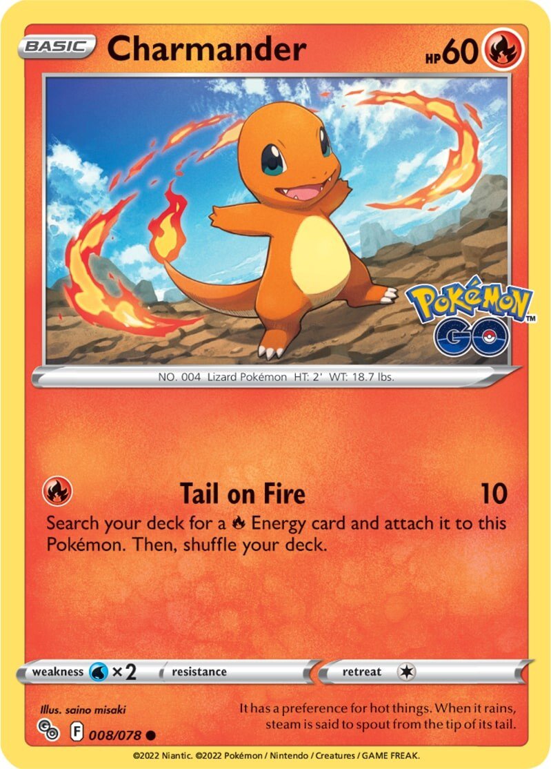 Charmander (008/078) [Pokémon GO] | Good Games Adelaide SA