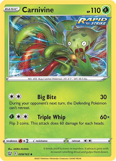 Carnivine 009/163 (SWSH05: Battle Styles)  | Good Games Adelaide SA